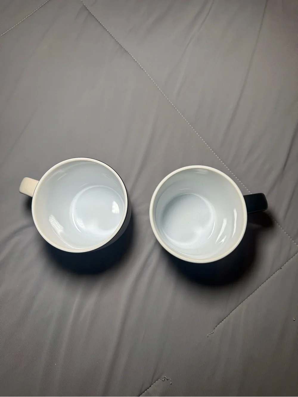 Bride Groom Coffee Mugs Set Wedding Engagement Gift Black and White